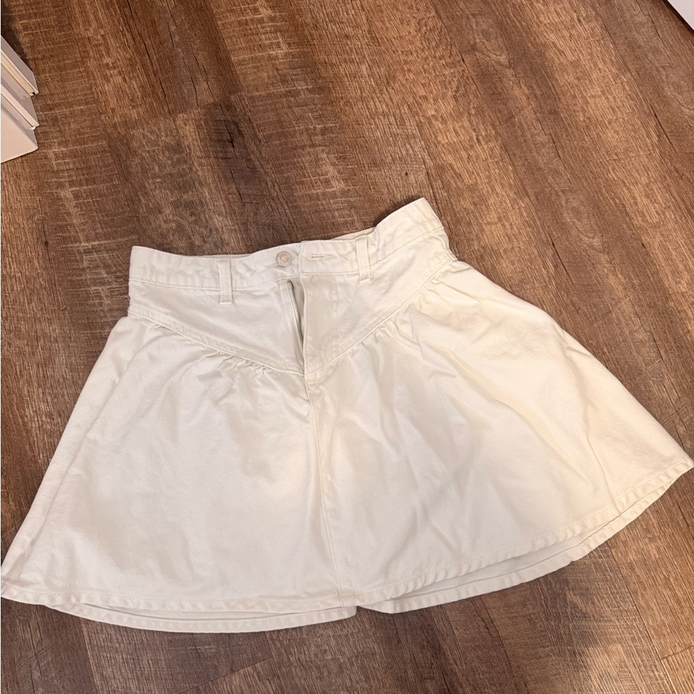ASOS Cream Mini Skirt